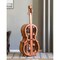 Vintiquewise 4.5 Feet Tall Violin Shaped Cabinet With 2 Shelf and Acrylic Clear Double Door QI003770 - alternate 7
